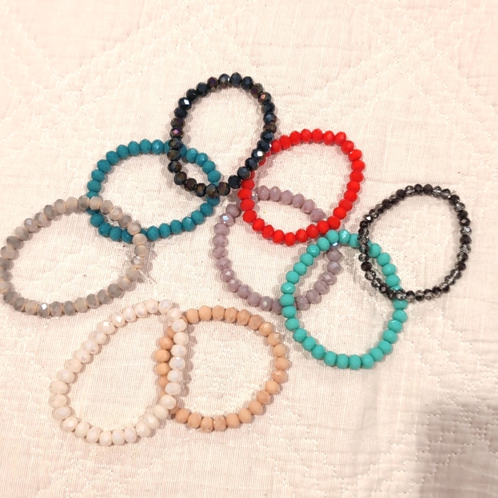 Single bracelets, variety of colors